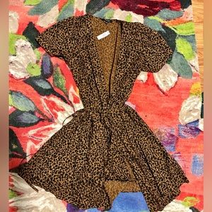 New With Tags Madewell leopard wrap dress